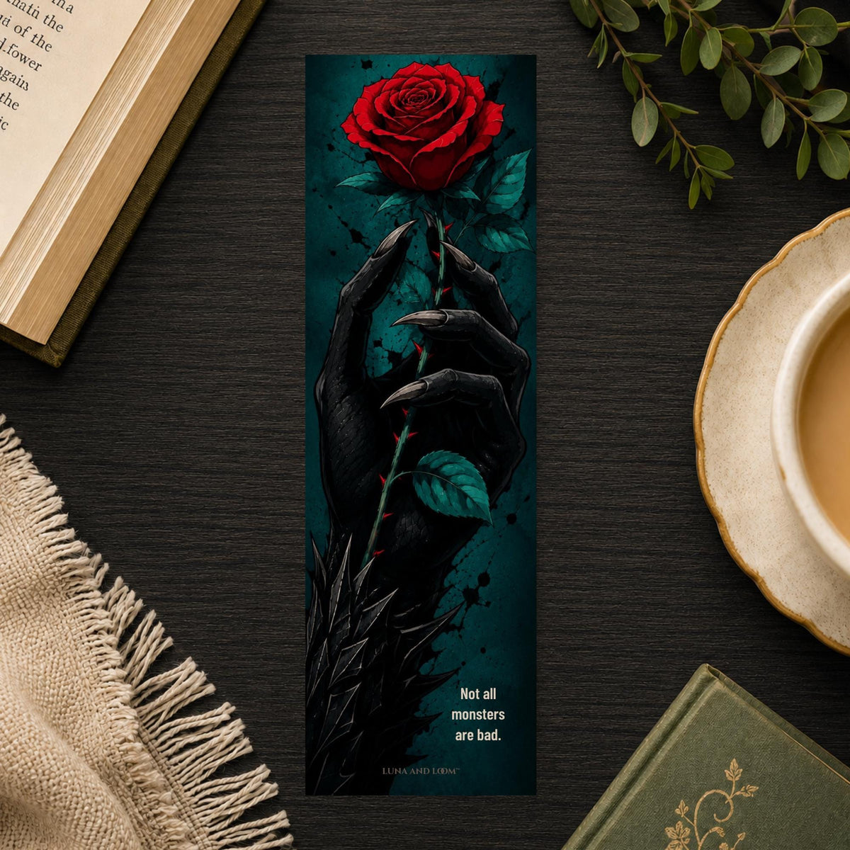 Not All Monsters Are Bad Bookmark | Monster Romance | Fantasy Romance Gift | BookTok Present