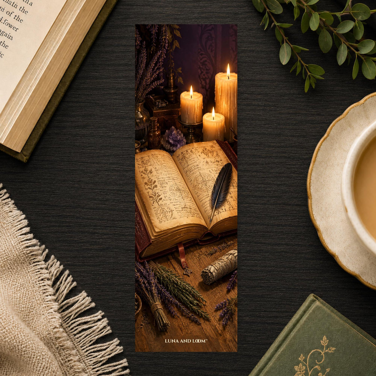 Witchy Spell Book Bookmark | Dark Reader Gift