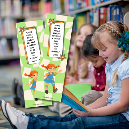Pippi Longstocking Inspired Bookmark | Young Adult | Bookish Gift | Children's Books