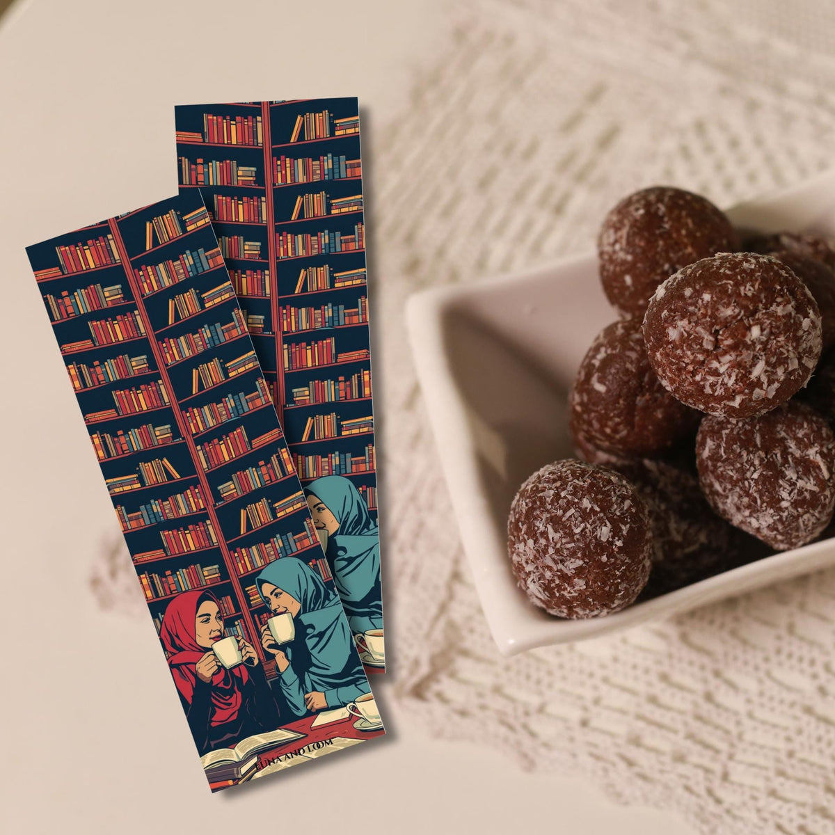 Friends and Books Bookmark | Coffee Drinks | Bookish Gift