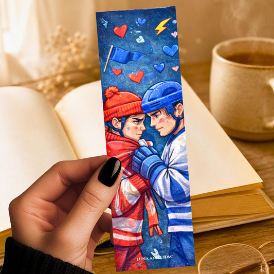 Rivalry Inspired Bookmark | Enemy to Lovers | LGBTQ | Hockey | Gay