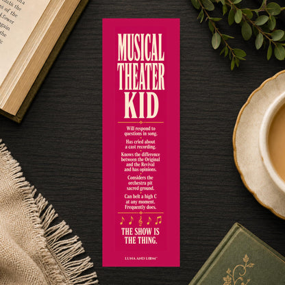 Musical Theater Kid Bookmark | Show Choir Gift, Drama Lover Accessory