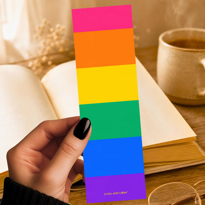 Rainbow Bookmark | Bright Colorful | Bold Graphic Design | No Words | Cheerful | LGBTQ