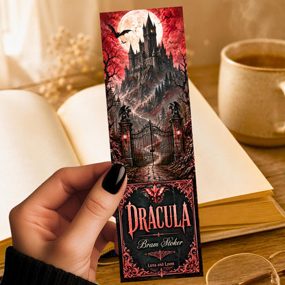 Dracula Bookmark | Bram Stoker Book Cover Page Marker | Classic Literature Gift