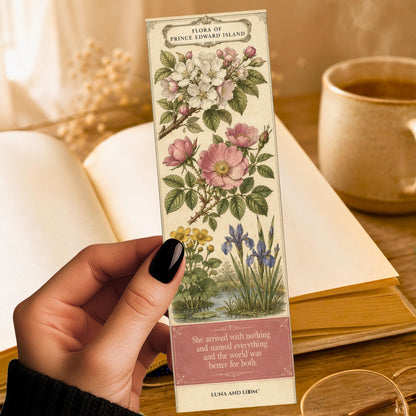 Anne of Green Gables Bookmark | Prince Edward Island Flora and Flowers | Gilbert Blythe | Classics