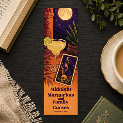 Midnight Margaritas Bookmark | Witchy Sisters Quote Gift | Tarot Card Page Marker | Practical Magic Gift