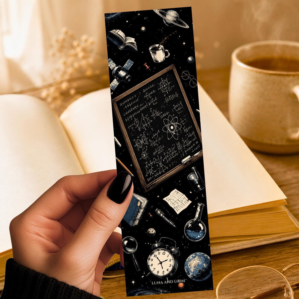Space Equations Bookmark | Sci Fi Reader Gift | Zero Gravity Page Marker | Astronaut Book Lover Gift