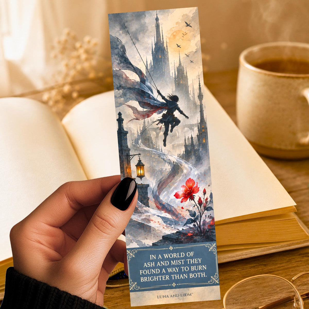 Allomancy Fantasy Bookmark | Metal-Powered Magic | Epic Fantasy Gift