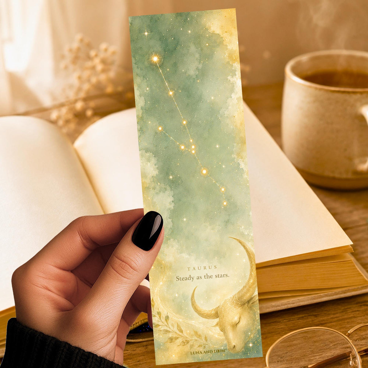 Taurus Constellation Bookmark | Zodiac Star Sign | Bright Celestial Gift | Astrology | Birthday Present