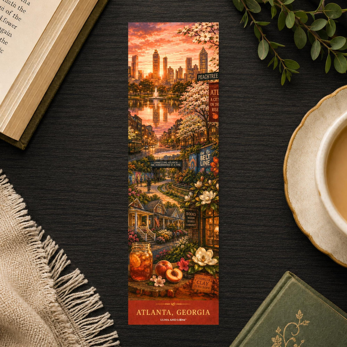 Atlanta Bookmark | Book Lover | Piedmont Park |