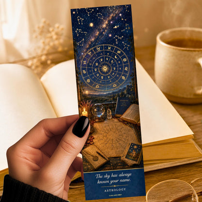 Astrology Bookmark | Zodiac Book Lover | Celestial | Mystical Bookish Gift | Birth Chart | Constellations