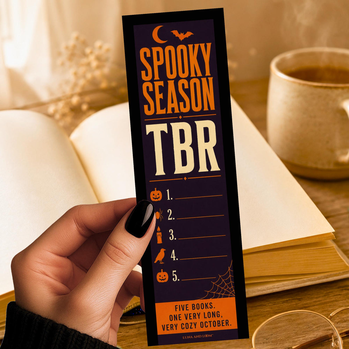 Spooky Season TBR Bookmark | Halloween | All Hallows Eve | Witches