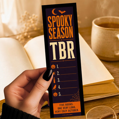 Spooky Season TBR Bookmark | Halloween | All Hallows Eve | Witches