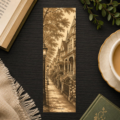Montford Historic Bookmark | Asheville Area Gift | Victorian Street Page Marker | Historic District Book Gift