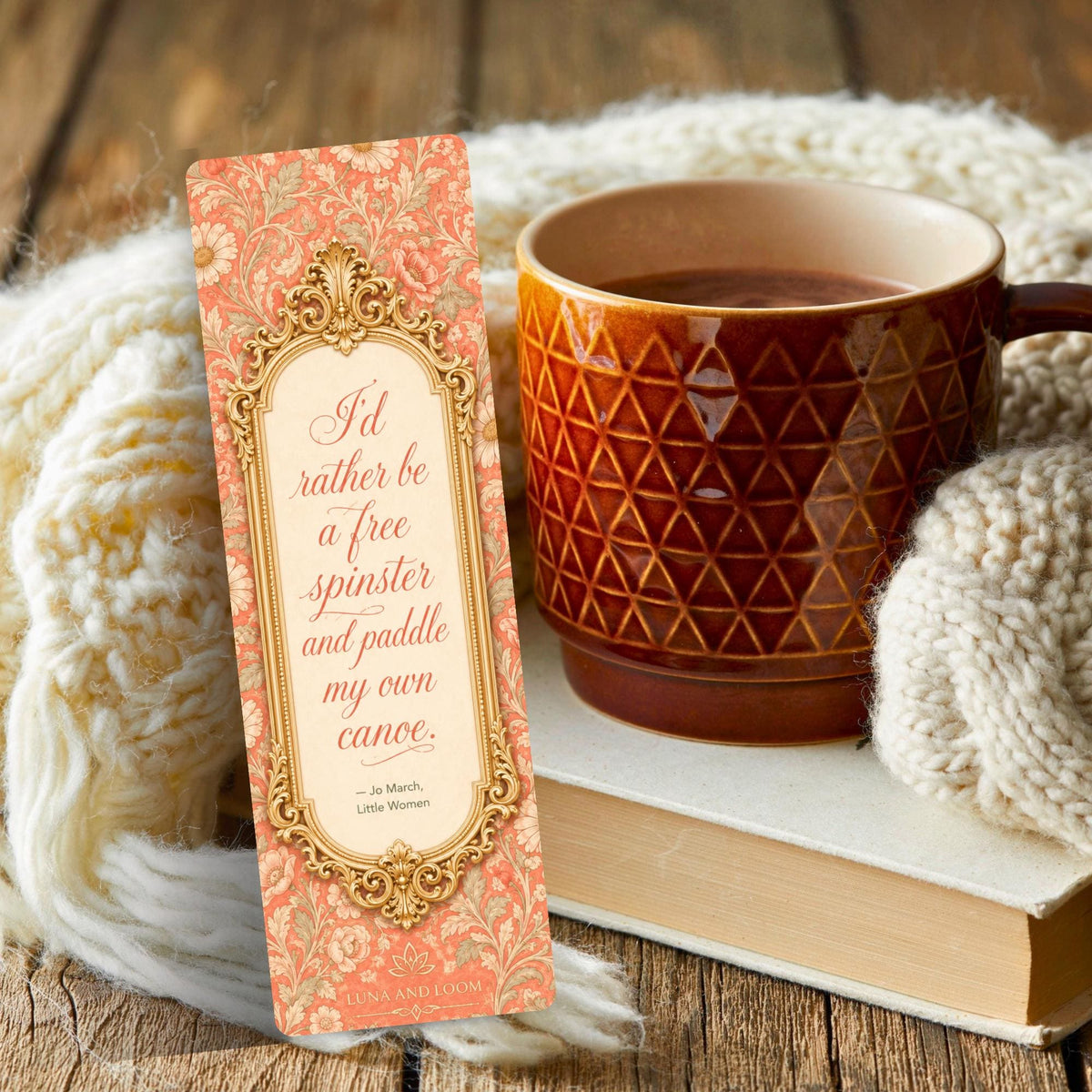 Paddle My Own Canoe Bookmark | Little Women Quote | Independent Woman Gift | Classic Literature | Jo March | Louisa May Alcott