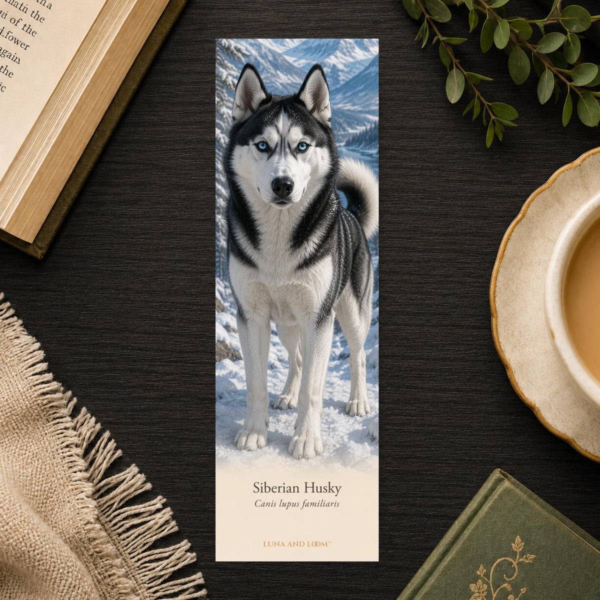 Siberian Husky Bookmark | Dog Breed Portrait | Husky Owner