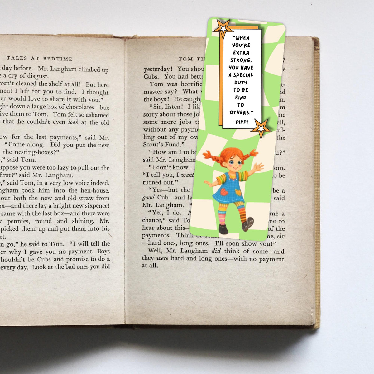 Pippi Longstocking Inspired Bookmark | Young Adult | Bookish Gift | Children's Books