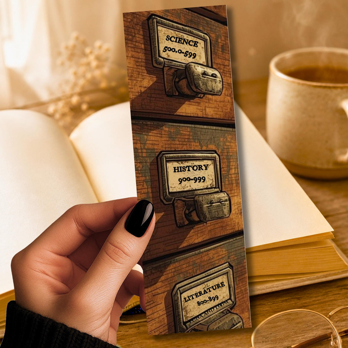Card Catalog Bookmark | Vintage | Reading Gifts | Book Club | Book Lovers | Bookstagram | Booktok | Bookish