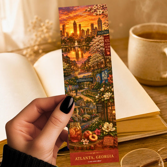 Atlanta Bookmark | Book Lover | Piedmont Park |