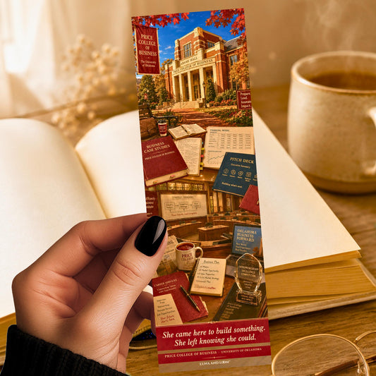 College Town Bookmark | Norman, Oklahoma vibes |  Business School | Graduates | Students | Parents