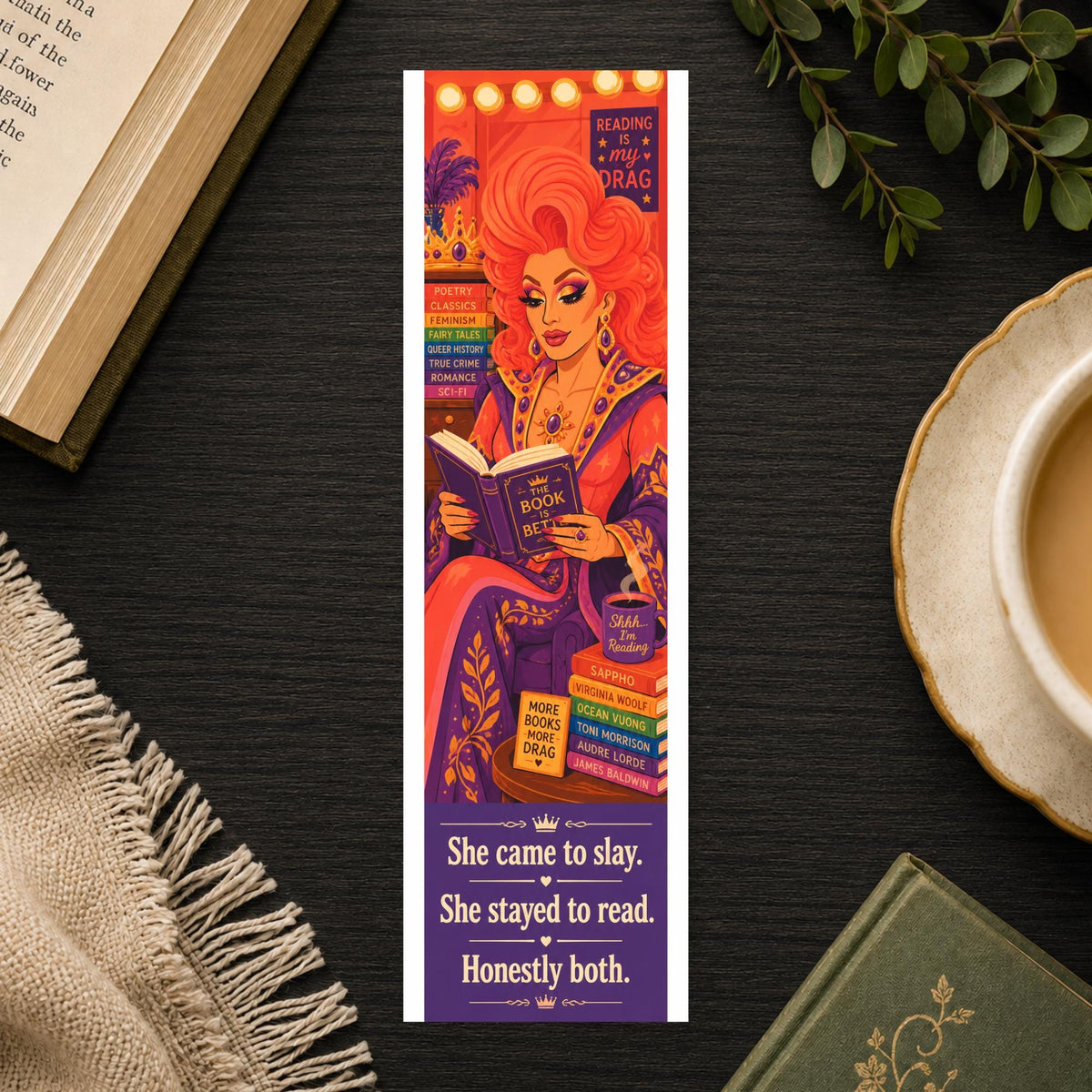 Drag Queen Bookmark | LGBTQIA | Pride Month | Gay Gift