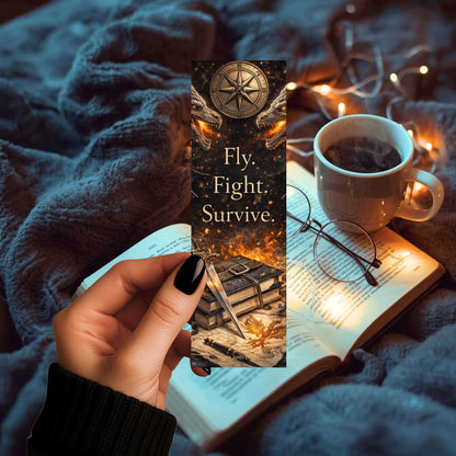 Fourth Wing Inspired Bookmark | Dragons | Fantasy | Romantasy
