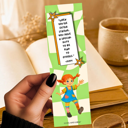Pippi Longstocking Inspired Bookmark | Young Adult | Bookish Gift | Children's Books
