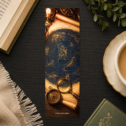 Celestial Map Bookmark | Vintage Star Chart, Witchy Reader Gift