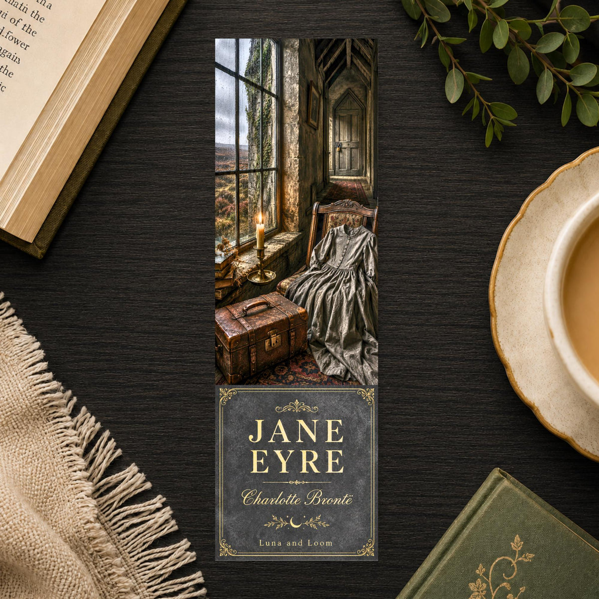 Jane Eyre Bookmark | Charlotte Bronte Book Cover Page Marker | Classic Literature Gift