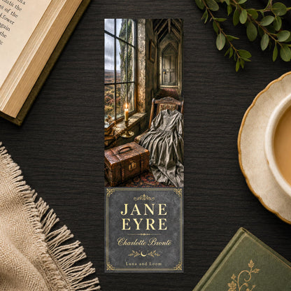 Jane Eyre Bookmark | Charlotte Bronte Book Cover Page Marker | Classic Literature Gift