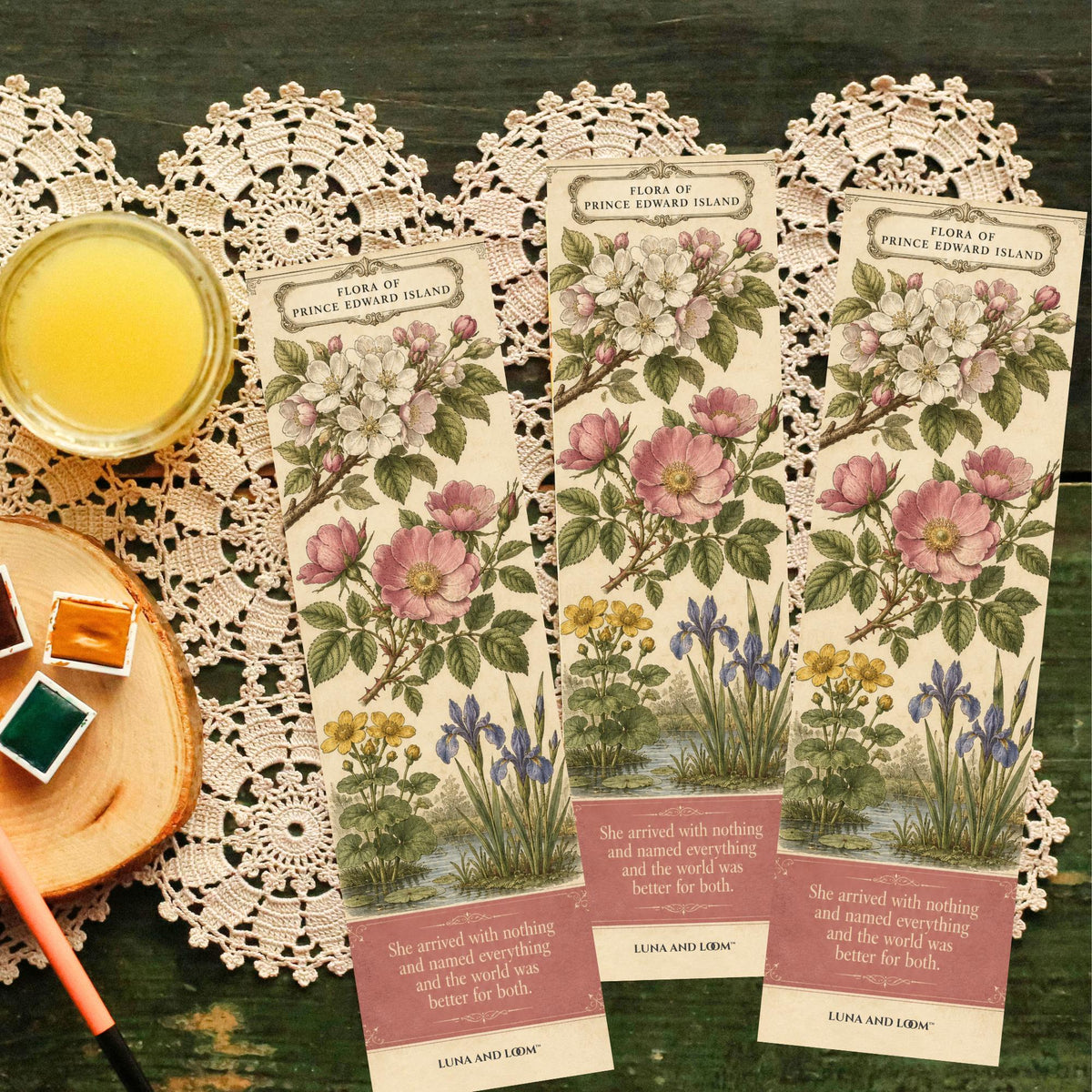 Anne of Green Gables Bookmark | Prince Edward Island Flora and Flowers | Gilbert Blythe | Classics