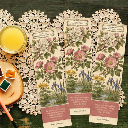 Anne of Green Gables Bookmark | Prince Edward Island Flora and Flowers | Gilbert Blythe | Classics