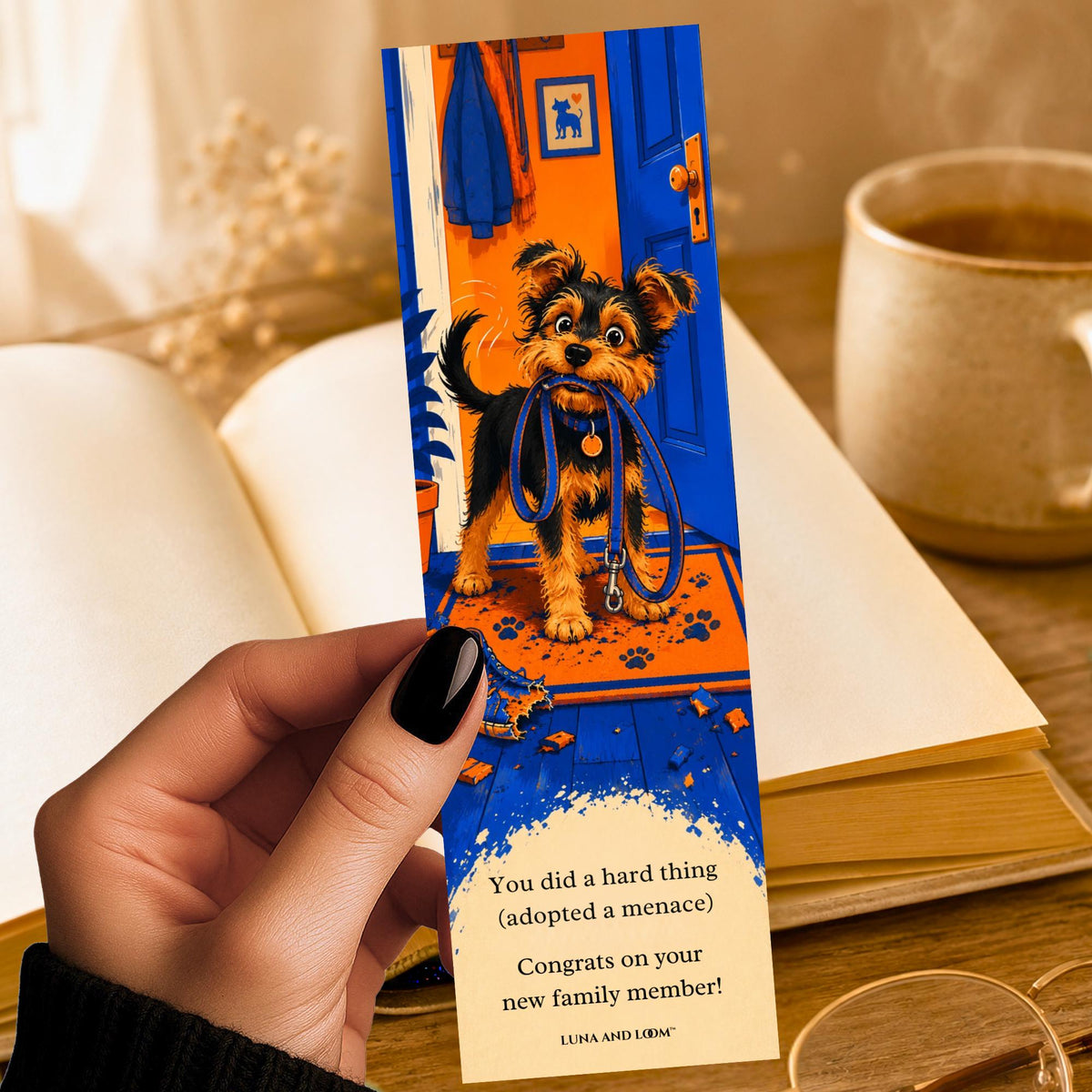 Adopted a Pet Bookmark | Funny Gift | Dog Lovers | Adopt Don't Shop