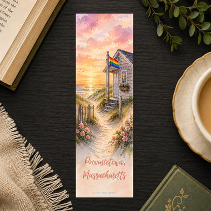 Dunes Meet Your People Bookmark | Provincetown Pride Quote Gift | Dune Shack Flag Page Marker | P-Town Gift