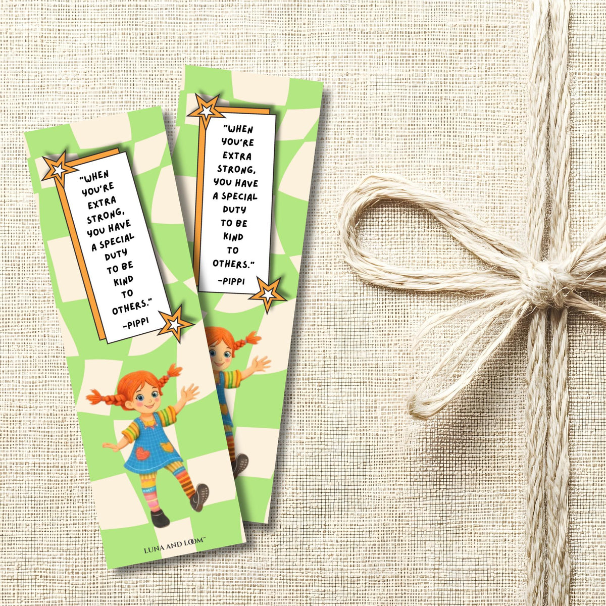 Pippi Longstocking Inspired Bookmark | Young Adult | Bookish Gift | Children's Books