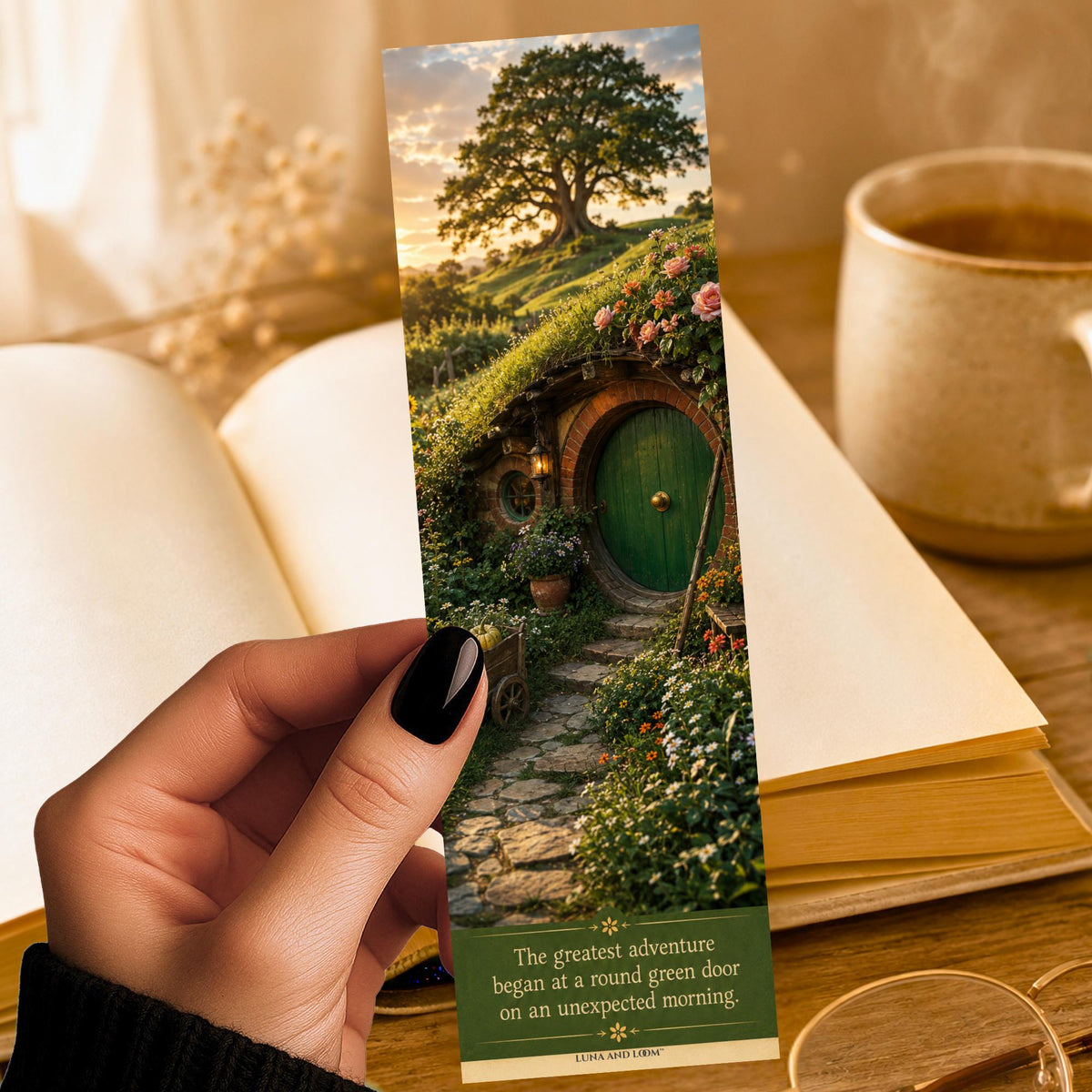 Hobbit Hole Bookmark | Fantasy Adventure | Green Door Cottage | Shire | Adventure