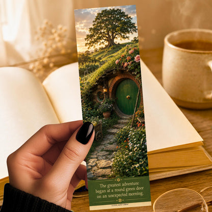 Hobbit Hole Bookmark | Fantasy Adventure | Green Door Cottage | Shire | Adventure