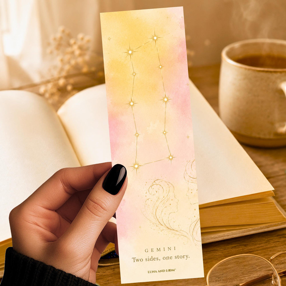 Gemini Constellation Bookmark | Zodiac Star Sign | Celestial Gift | Astrology Birthday Present
