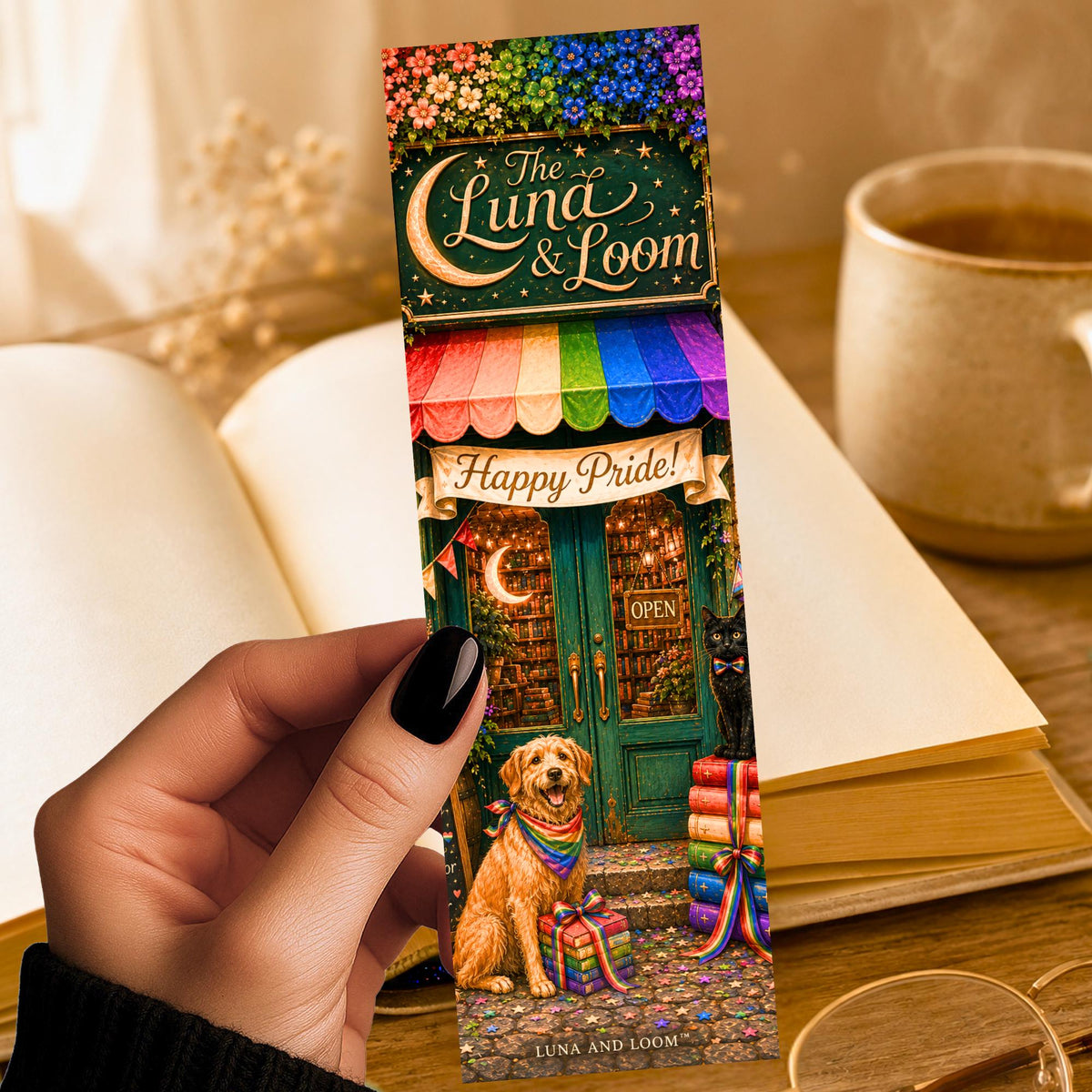 Pride Bookstore Bookmark | LGBTQIA | Bookish Gift | Gay | Nonbinary | WLW
