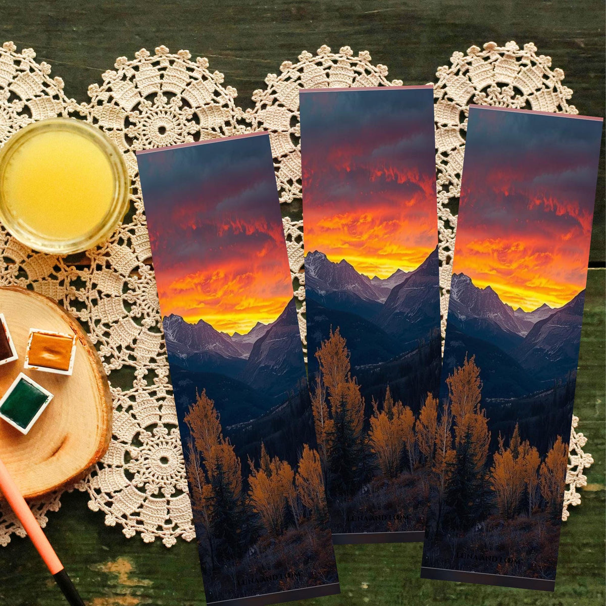 Sunset Bookmark | Scenery | Bookish Gift