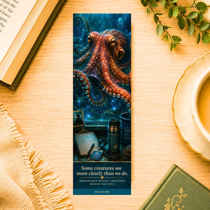 Bright Creatures | Octopus Literary Gift | Book Lover | Ocean | Pacific Northwest Aquarium Bookmark