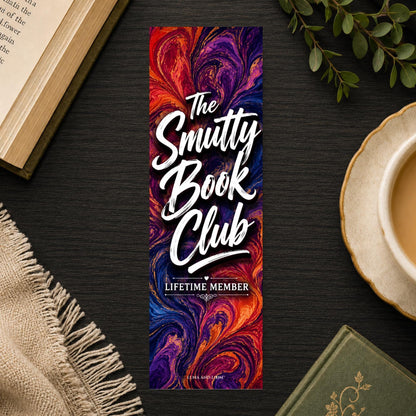 The Smutty Book Club Lifetime Member Bookmark | Funny Spicy Romance Trope Gift | Book Club Page Marker