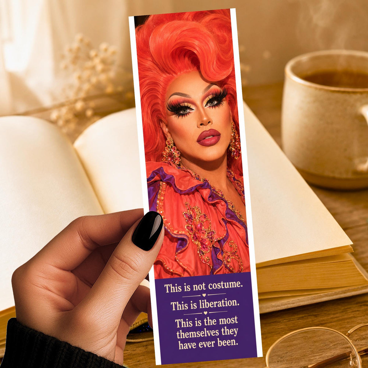 Drag Queen Bookmark | LGBTQ Book Lover Gift | Drag Culture | Pride Reader | Funny