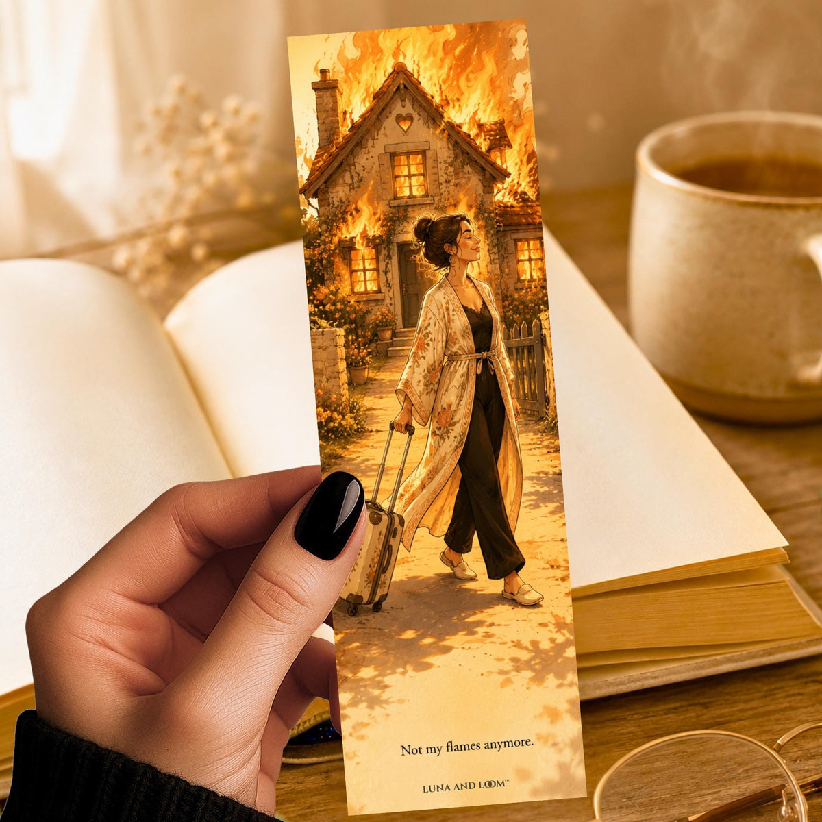 Not My Flames Anymore Bookmark | Funny Breakup Bookmark | Snarky Divorce Gift, | Moving On