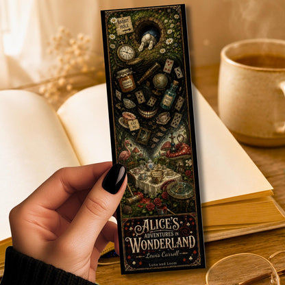 Alice in Wonderland Bookmark | Whimsical Literary | Reader Gift | Classic Literature | Book Lover |