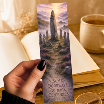 Standing Stones Bookmark | Time Travel Romance Reader Gift | Highland Historical Fiction Page Marker | Scottish Fantasy Book Lover Gift