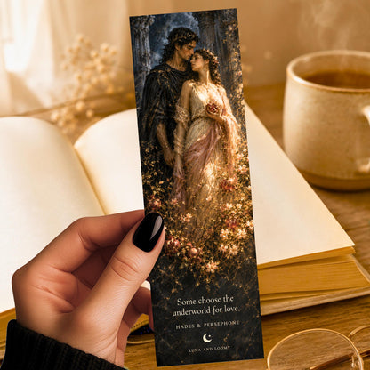 Hades and Persephone Bookmark | Greek Mythology Gift | Pomegranate Page Marker | Mythology Lover Gift