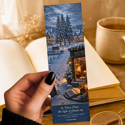 Canadian Mystery Inspired Bookmark | Gamache | Three Pines | Cozy Mystery Book | Quebec |