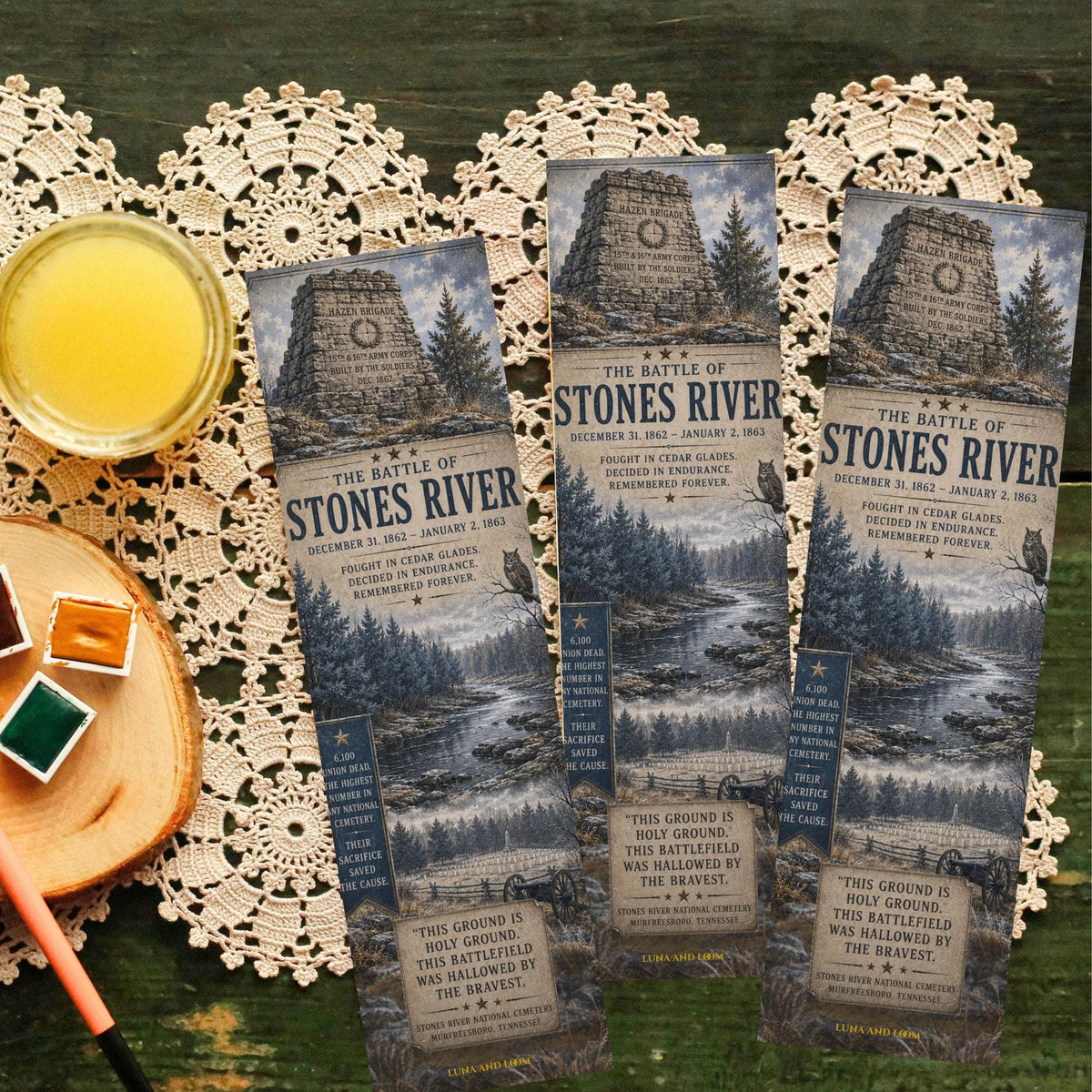 Battle of Stones River Bookmark | Civil War History | Tennessee History | Historical Reader | National Park Lover