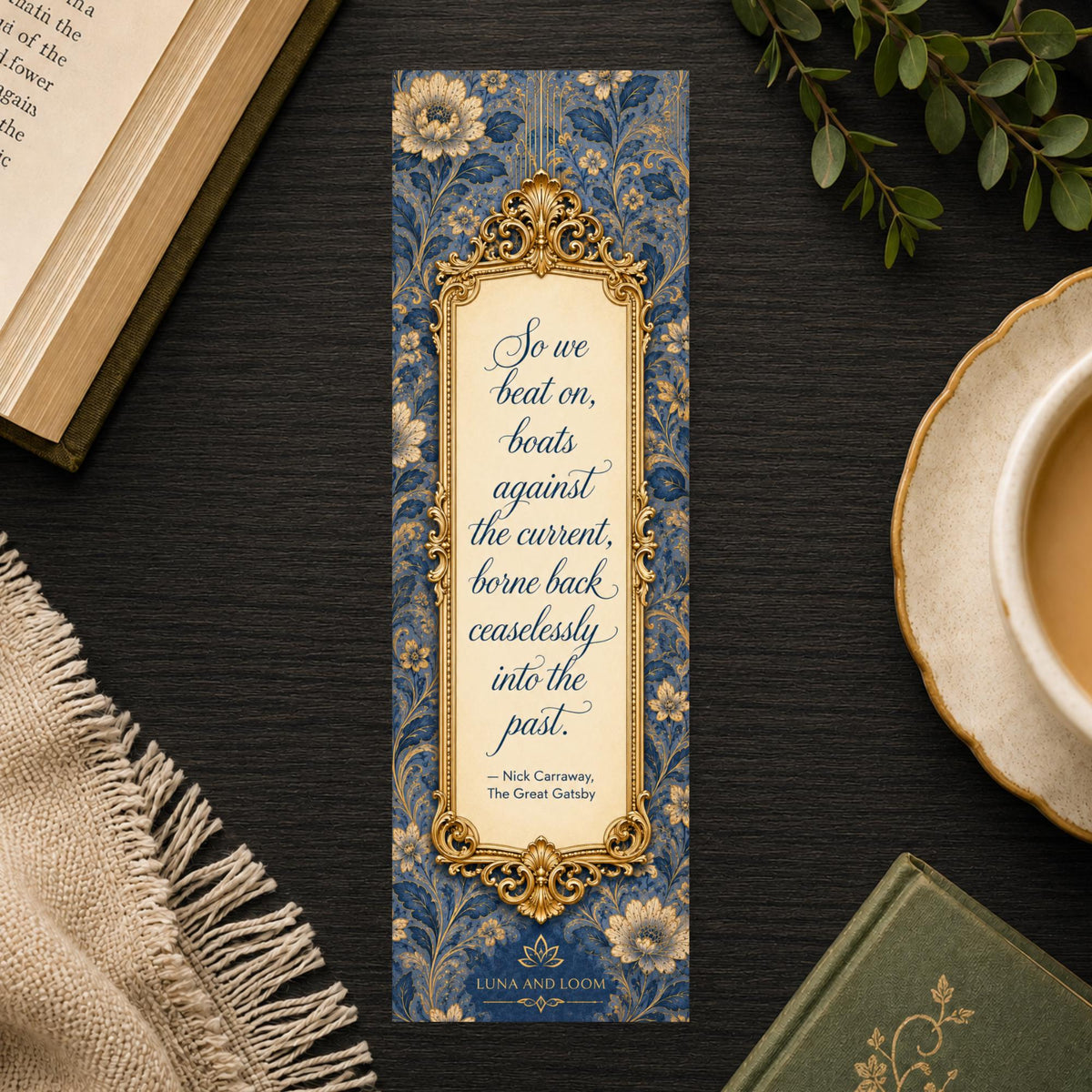 Great Gatsby Quote Bookmark | Literary Gift | Classic Literature